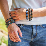 Charger l'image dans le visualiseur de galerie, Bracelet homme pyrite et onyx