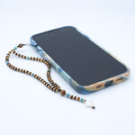 Charger l'image dans le visualiseur de galerie, Chapelet de téléphone œil de tigre, jaspe bleu et or