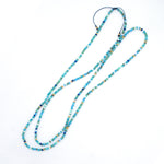 Charger l'image dans le visualiseur de galerie, Collier "CHER UNIVERS" bleu et or perles Miyuki 100cm