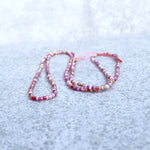 Charger l'image dans le visualiseur de galerie, Collier "CHER UNIVERS" rose et or, perles Miyuki 100cm