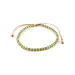 Charger l'image dans le visualiseur de galerie, "ESPOIR" Bracelet uni vert émeraude et or