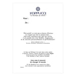 Charger l'image dans le visualiseur de galerie, Carte d'inspiration verso de la boutique KOPPUCCI avec une phrase de Bruno Lallement.