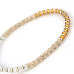 Charger l'image dans le visualiseur de galerie, Bracelet femme topaz ombré et argent. Fabriqué à la main à Saumur France