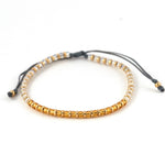 Charger l'image dans le visualiseur de galerie, "ESPOIR" Bracelet ombré topaze, opale jaune, cristal aurore boréale et or