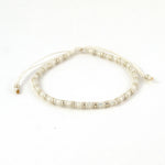 Charger l'image dans le visualiseur de galerie, "FAIS UN VŒU" Bracelet blanc opale, perle et argent