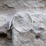 Charger l'image dans le visualiseur de galerie, "FAIS UN VŒU" Bracelet blanc opale, perle et argent