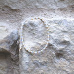 Charger l'image dans le visualiseur de galerie, "FAIS UN VŒU" Bracelet blanc opale, perle et or