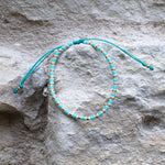 Charger l'image dans le visualiseur de galerie, "FAIS UN VŒU" Bracelet bleu Catalina, perle et or