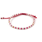 Charger l'image dans le visualiseur de galerie, "FAIS UN VŒU" Bracelet rouge flamme, perle et argent