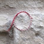 Charger l'image dans le visualiseur de galerie, "FAIS UN VŒU" Bracelet rouge flamme, perle et argent