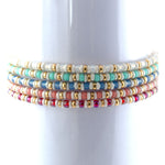 Charger l'image dans le visualiseur de galerie, "FAIS UN VŒU" Bracelet bleu Catalina, perle et argent