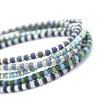 Charger l'image dans le visualiseur de galerie, stack de 5 bracelets "fais un vœu" montrant les 5 options de couleurs
