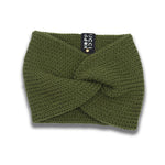 Charger l'image dans le visualiseur de galerie, Bandeau laine infini vert olive