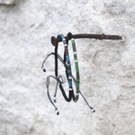 Charger l'image dans le visualiseur de galerie, "JE CROIS EN MOI" Bracelet homme code Morse vert mat et argent