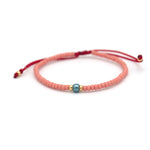 Charger l'image dans le visualiseur de galerie, "JE SUIS UNIQUE" Bracelet perle Miyuki rose saumon, noir iridescent et or