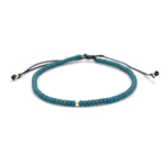 Charger l'image dans le visualiseur de galerie, "JE SUIS UNIQUE" Bracelet homme perle Miyuki bleu mat et argent