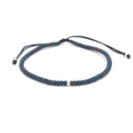 Charger l'image dans le visualiseur de galerie, "JE SUIS UNIQUE" Bracelet homme perle Miyuki peacock mat et argent