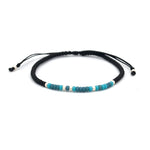 Charger l'image dans le visualiseur de galerie, "JE T'AIME" bracelet homme code Morse bleu turquoise, bleu mat et argent mat