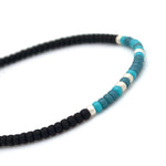 Charger l'image dans le visualiseur de galerie, "JE T'AIME" bracelet homme code Morse bleu turquoise, bleu mat et argent mat
