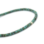 Charger l'image dans le visualiseur de galerie, bracelet "Je Suis Unique" en perle de verre Miyuki, turquoise Picasso et argent. Fermoir coulissant ajustable