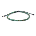 Charger l'image dans le visualiseur de galerie, Bracelet homme "Je Suis Unique" en perle de verre Miyuki avec un fermoir coulissant et ajustable.