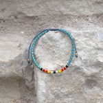 Charger l'image dans le visualiseur de galerie, "JOIE" Bracelet multicolore, turquoise et or