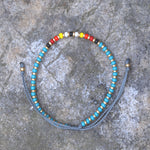 Charger l'image dans le visualiseur de galerie, "JOIE" Bracelet multicolore, turquoise et or