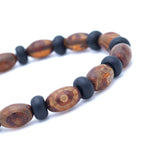 Charger l'image dans le visualiseur de galerie, Bracelet homme agate Tibétaine et onyx