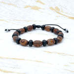 Charger l'image dans le visualiseur de galerie, Bracelet homme agate Tibétaine et onyx