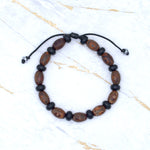 Charger l'image dans le visualiseur de galerie, Bracelet homme agate Tibétaine et onyx
