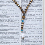 Charger l'image dans le visualiseur de galerie, Chapelet de téléphone œil de tigre, jaspe bleu et or