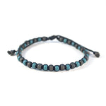 Charger l'image dans le visualiseur de galerie, "CHER UNIVERS" Bracelet homme bleu peacock mat et gris mat