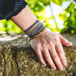 Charger l'image dans le visualiseur de galerie, "CHER UNIVERS" Bracelet rose ombré et or