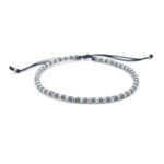Charger l'image dans le visualiseur de galerie, "FAIS UN VŒU" Bracelet homme gris mat et argent mat