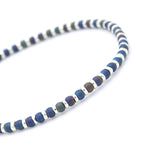Charger l'image dans le visualiseur de galerie, Bracelet homme perles en verre Miyuki noir peacock et argent gros plan