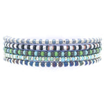 Charger l'image dans le visualiseur de galerie, Vue de face des 5 options de bracelets homme "Fais un vœu"