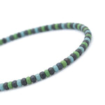 Charger l'image dans le visualiseur de galerie, "FAIS UN VŒU" Bracelet homme vert, bleu et gris mat