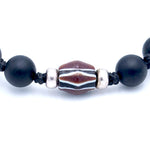 Charger l'image dans le visualiseur de galerie, Bracelet unisexe onyx et perle vénitienne