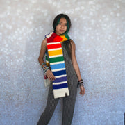 Echarpes rainbow rayures