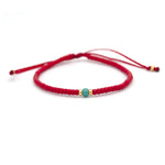 Charger l&#39;image dans le visualiseur de galerie, &quot;JE SUIS UNIQUE&quot; Bracelet perle Miyuki rouge, turquoise et or
